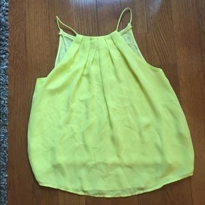 green/yellow tank top